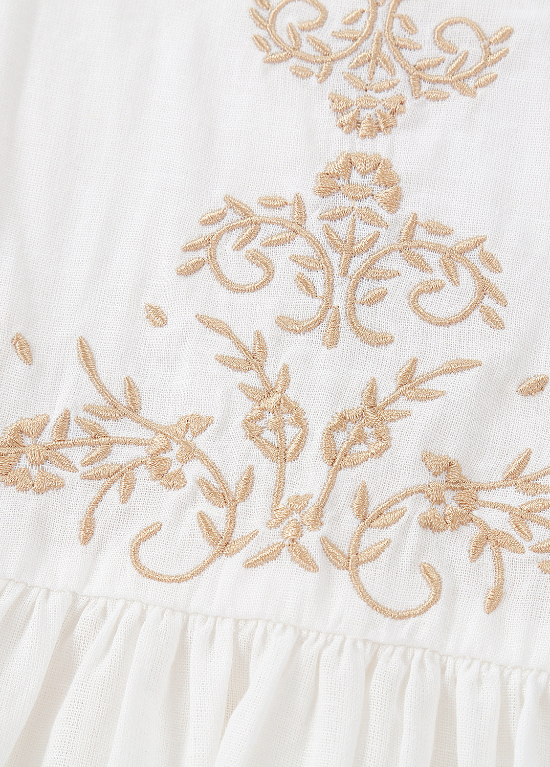 Girls Elegant Embroidered Long-sleeved Princess Dress