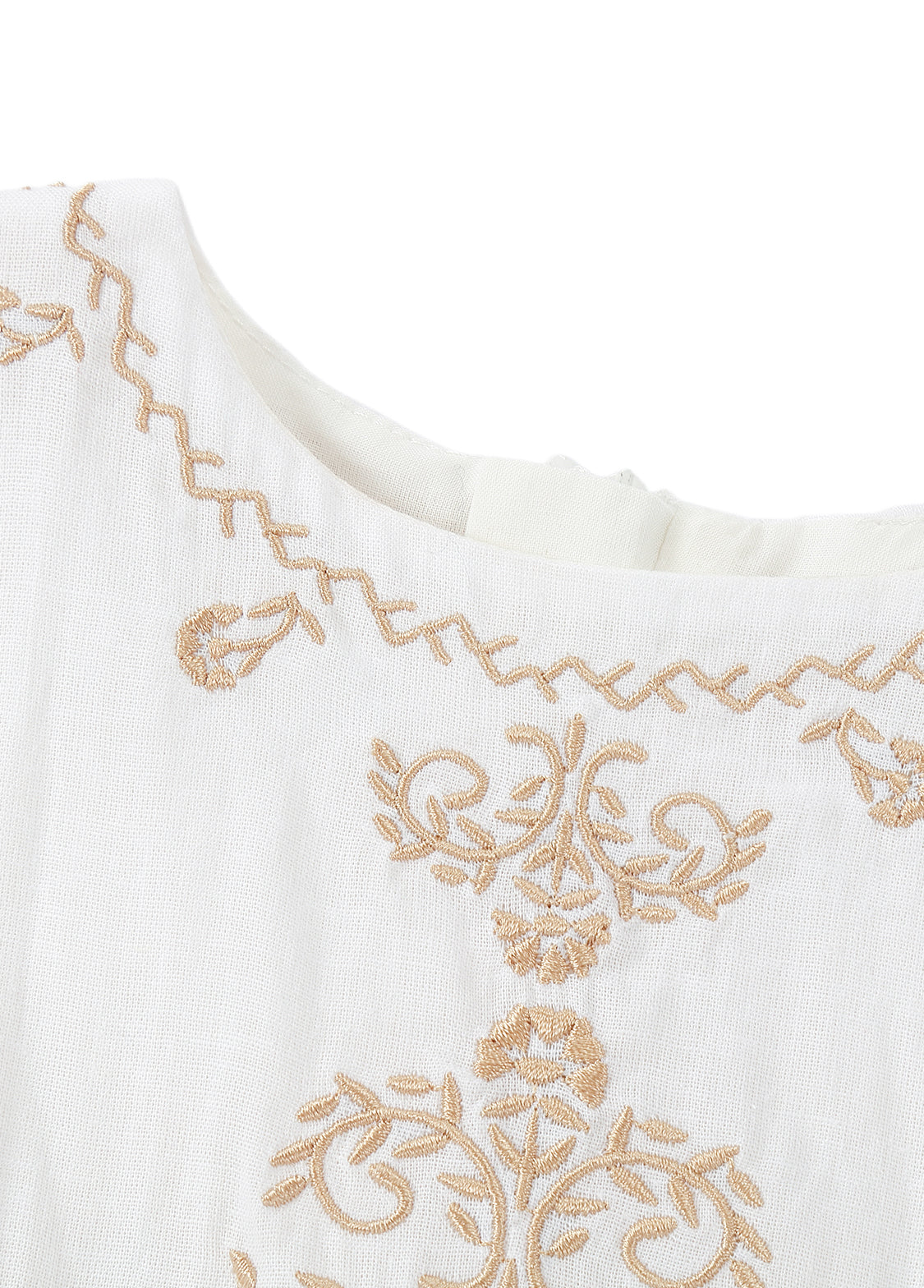 Girls Elegant Embroidered Long-sleeved Princess Dress