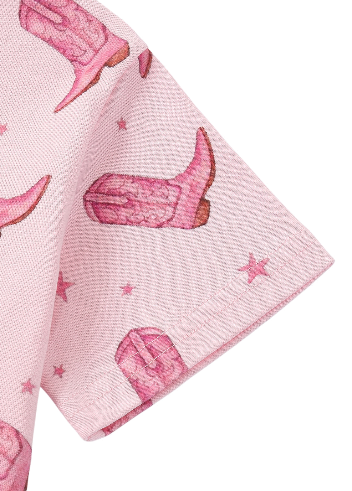 Girls Cotton Print Lounge Shorts Set