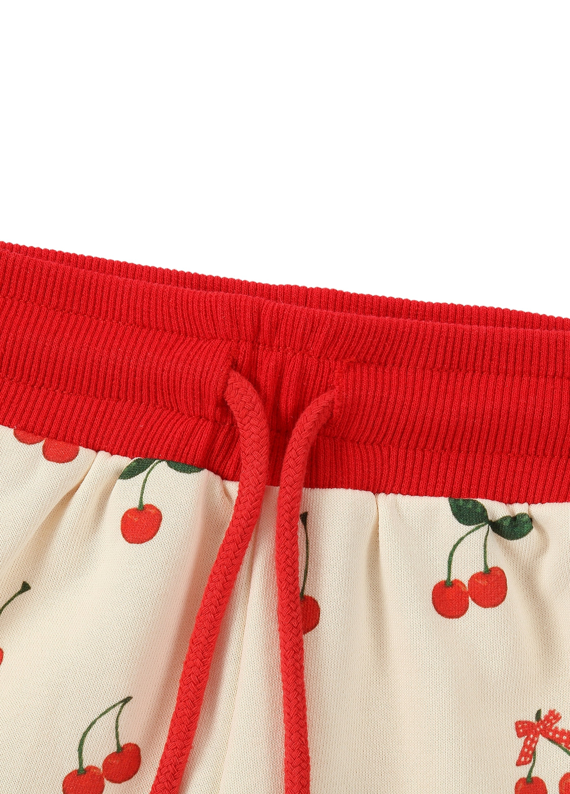 Girls Cherry Print Cotton Lounge Set