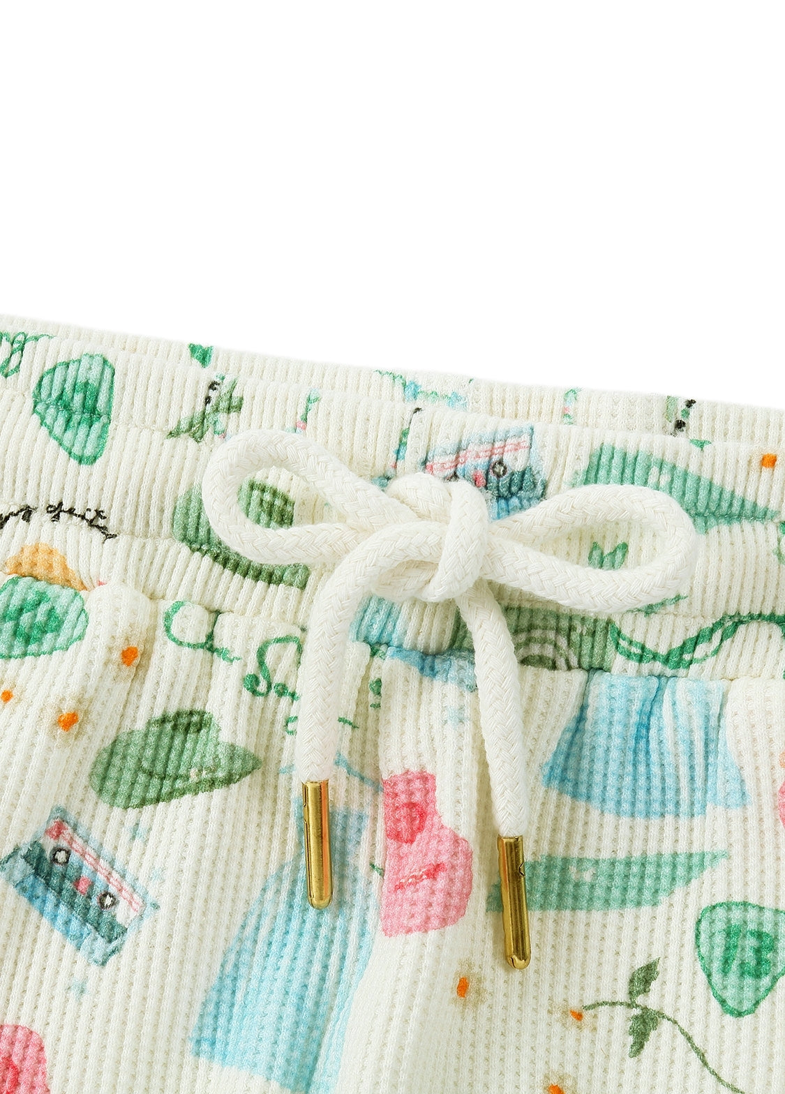 Kids Cotton Music Print Lounge Set