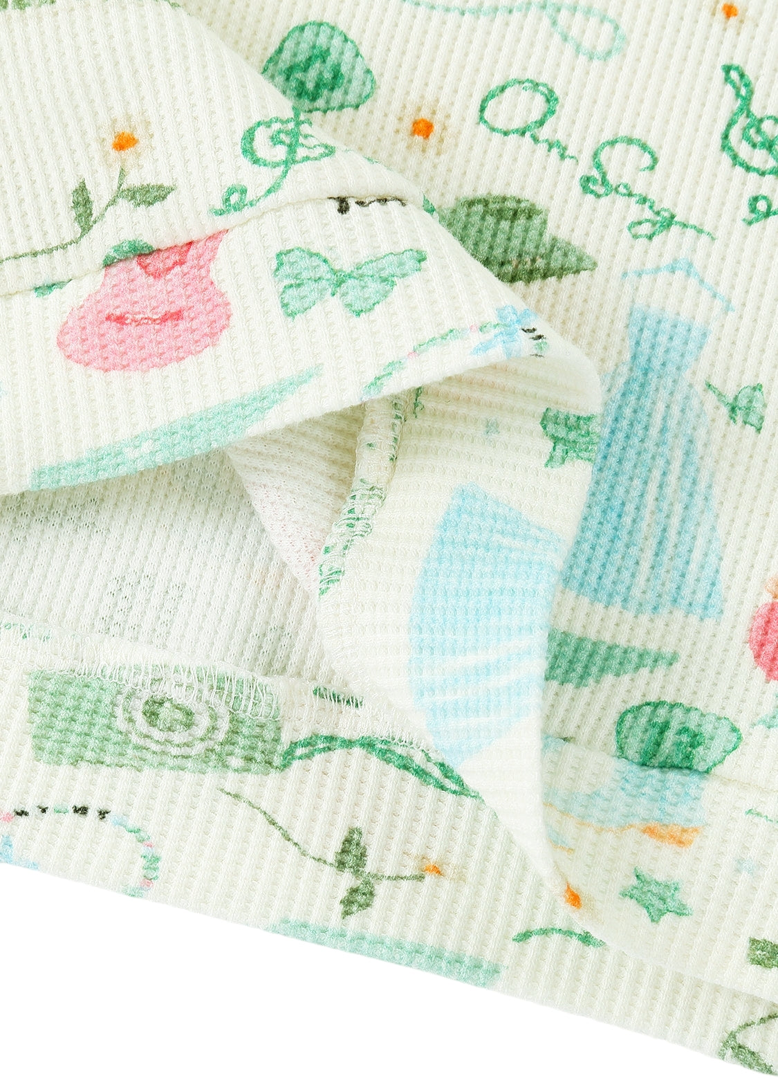 Kids Cotton Music Print Lounge Set