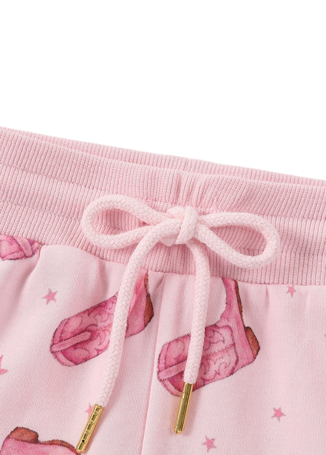 Girls Cotton Print Lounge Shorts Set