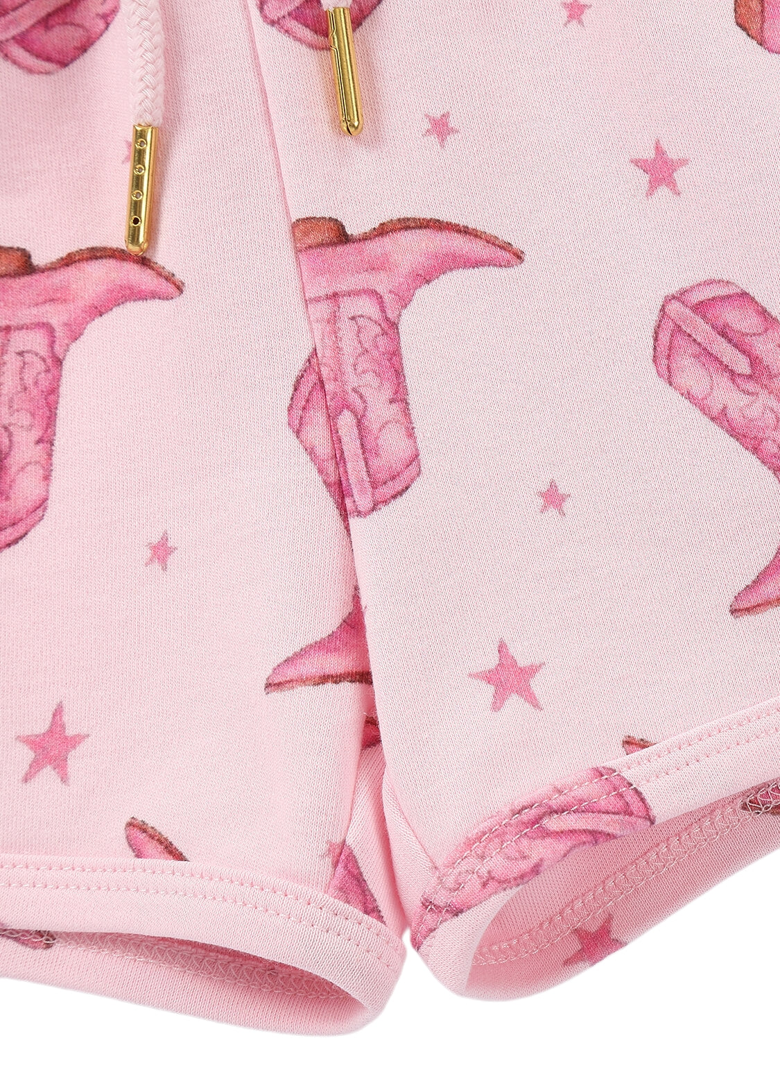 Girls Cotton Print Lounge Shorts Set