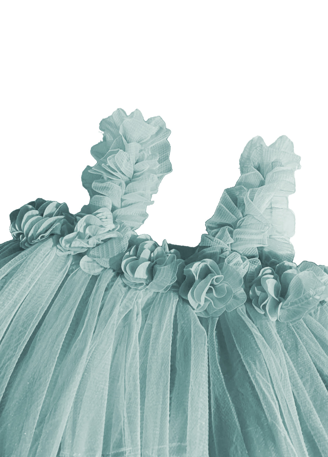 Girls' Sweet Mesh Princess Dress