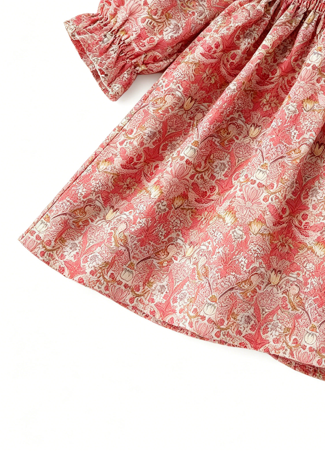 Girls Sweet Floral Dollar Collar Dress