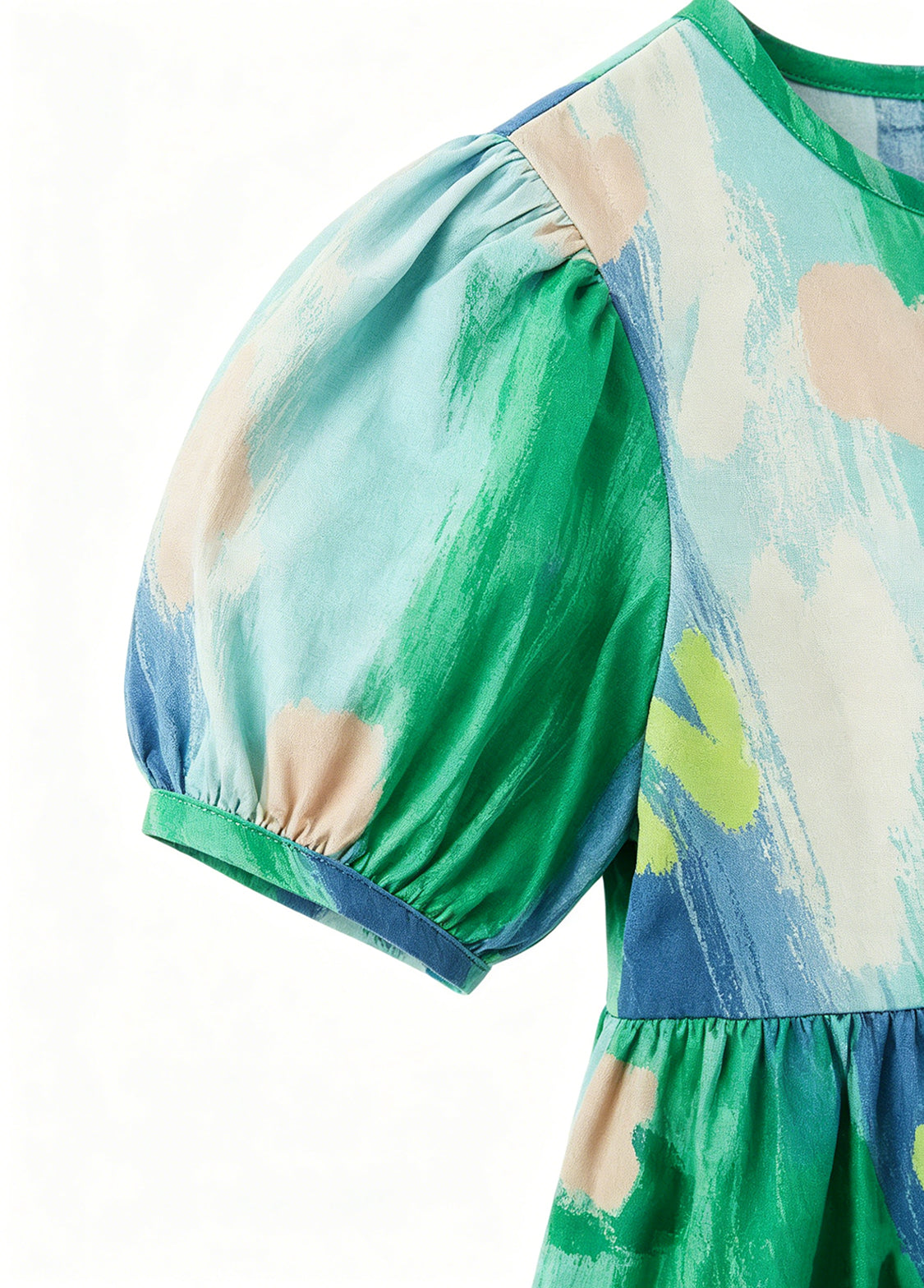 Girls' Summer Vacation-Style Beach Dress