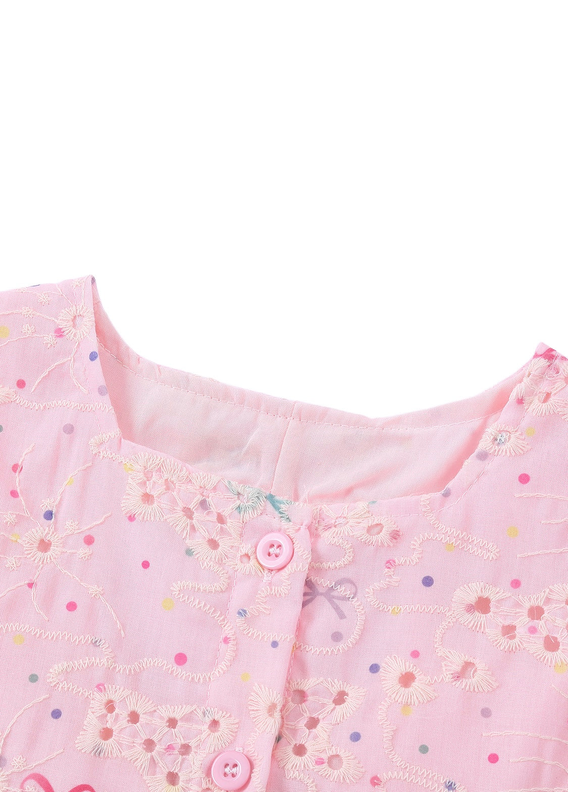 Girls Sleeveless Cotton Blend Top and Shorts Two-Piece Set