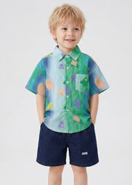 Boys' Summer Vacation-Style Beach Outfit Set