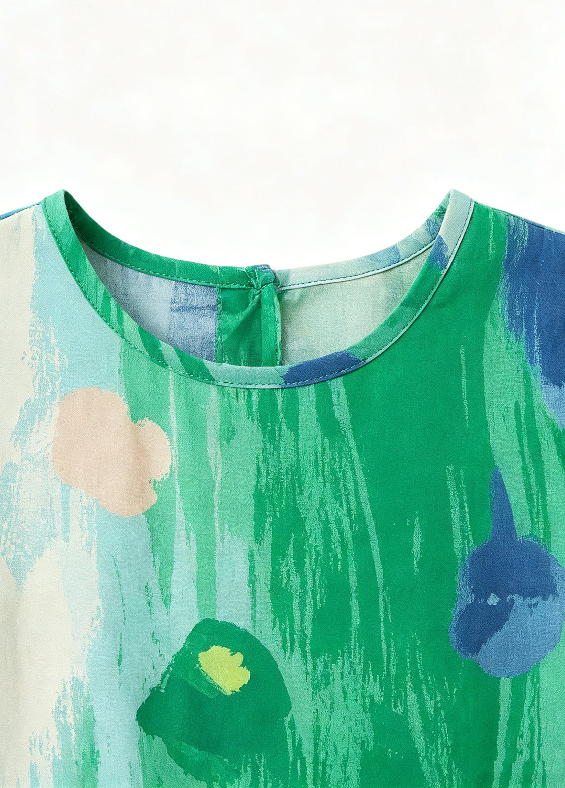 Girls' Summer Vacation-Style Beach Dress