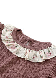 Baby Girls Cute Ruffled Short-Sleeve T-Shirt And Lantern Pants Set