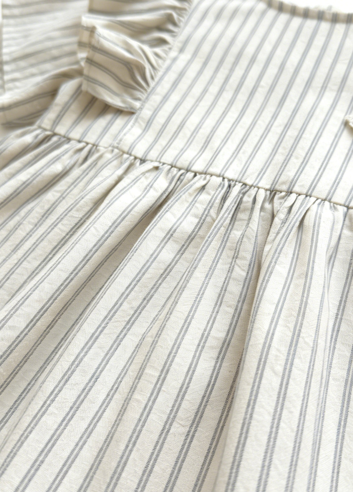 Girls' Lightweight Pure Cotton Striped Summer Dress