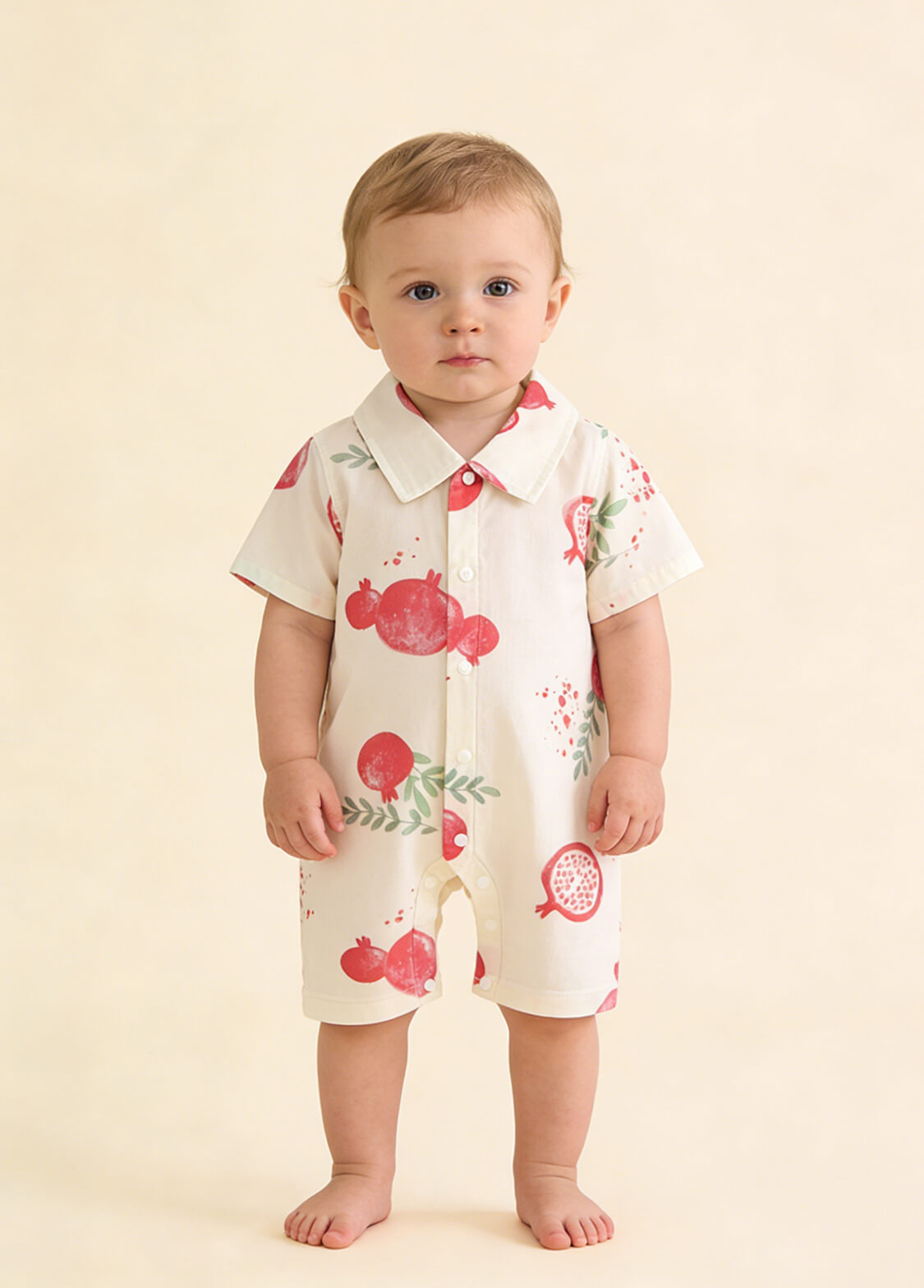 Baby Boy's Bamboo-Cotton Summer Romper — Lightweight, Breathable, and Printed