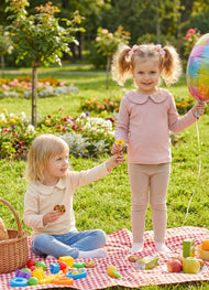 Baby Girls Cute Cotton Dollar Collar Long-sleeved T-shirt