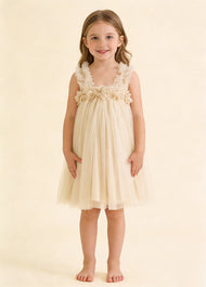 Girls' Sweet Mesh Princess Dress