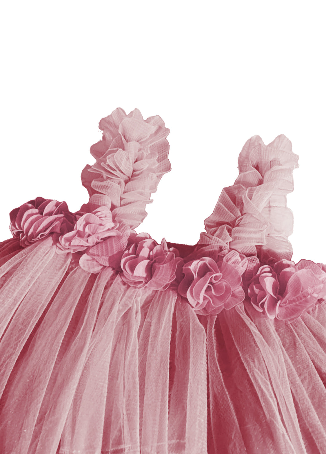 Girls' Sweet Mesh Princess Dress