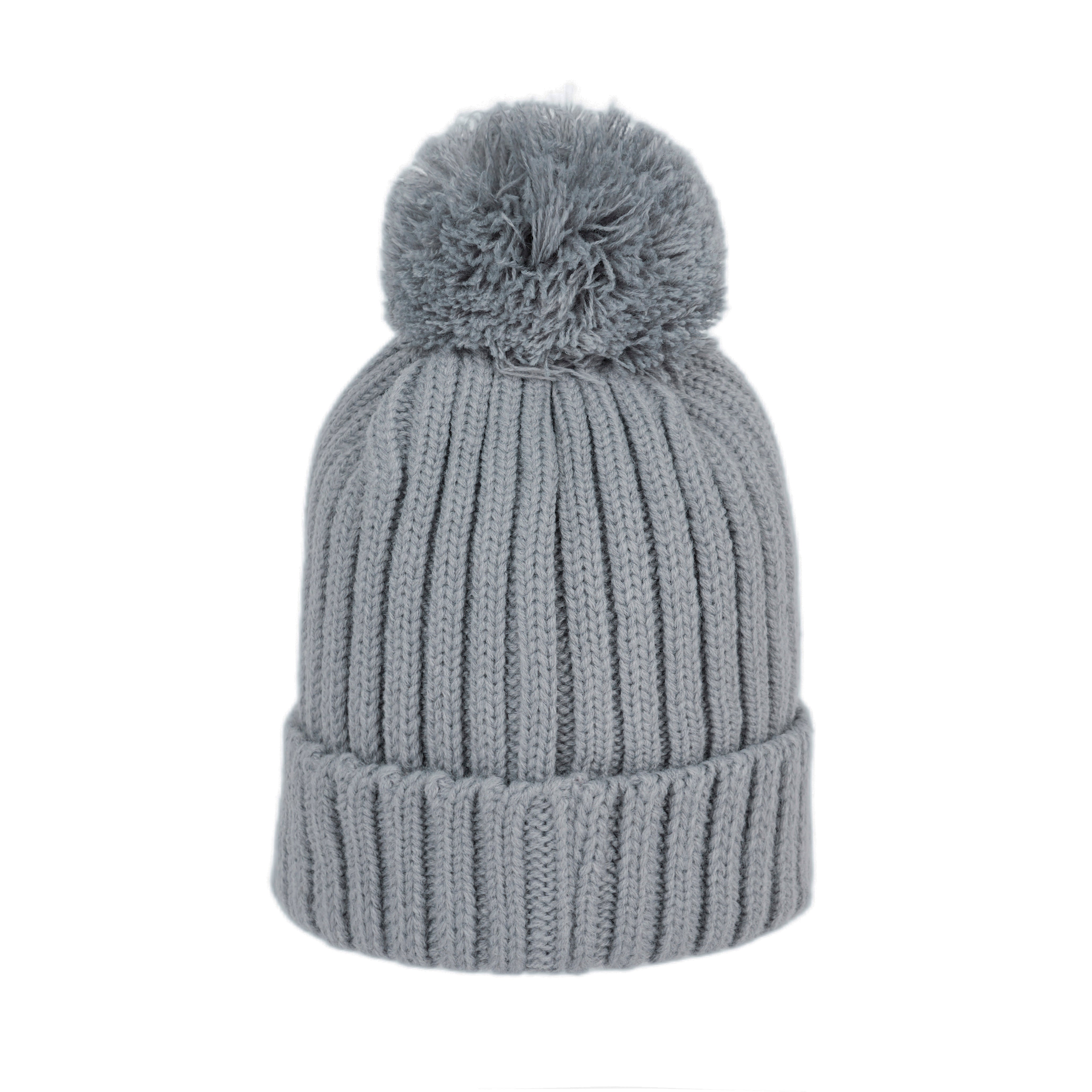 Smiley Pom Knit Beanie