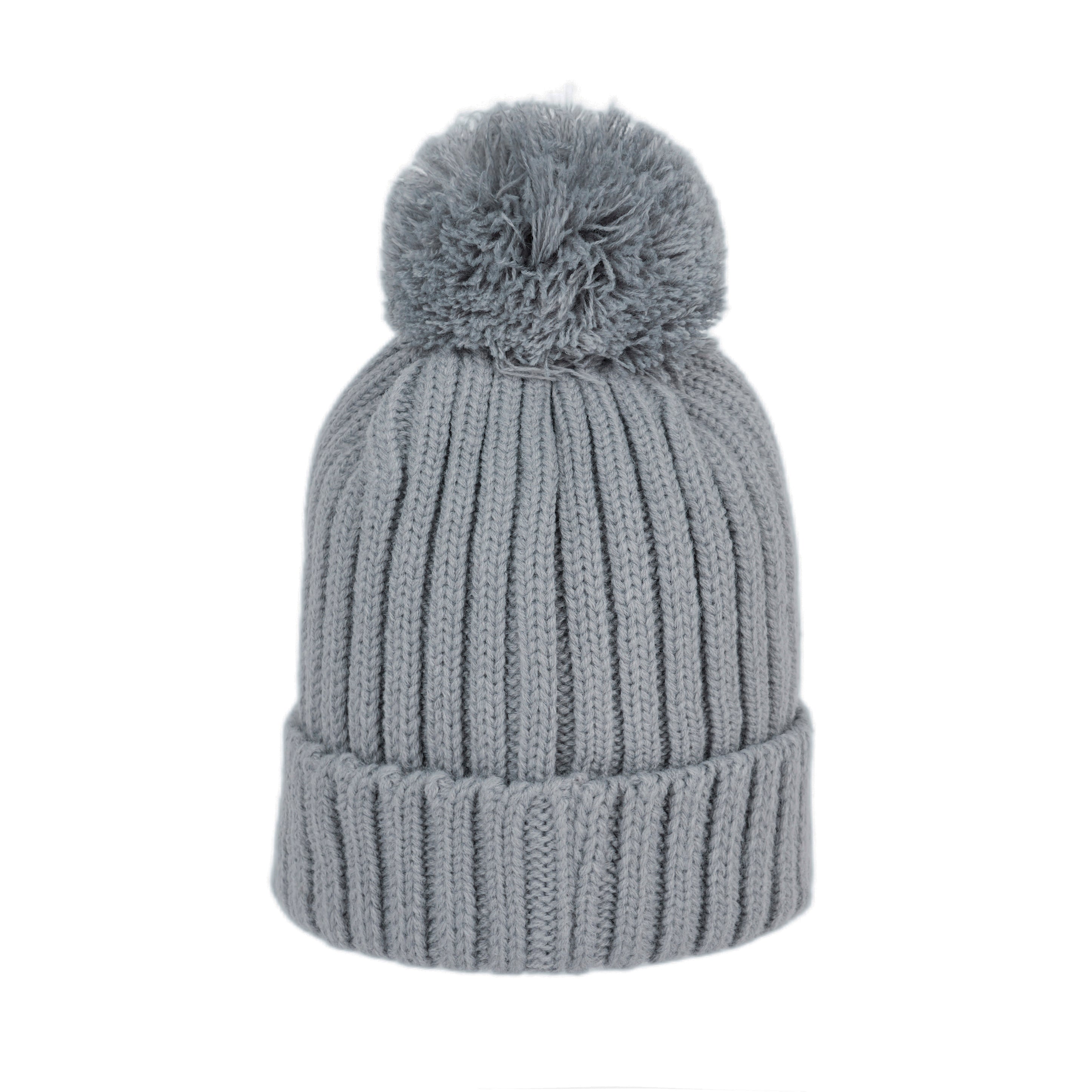 Smiley Pom Knit Beanie