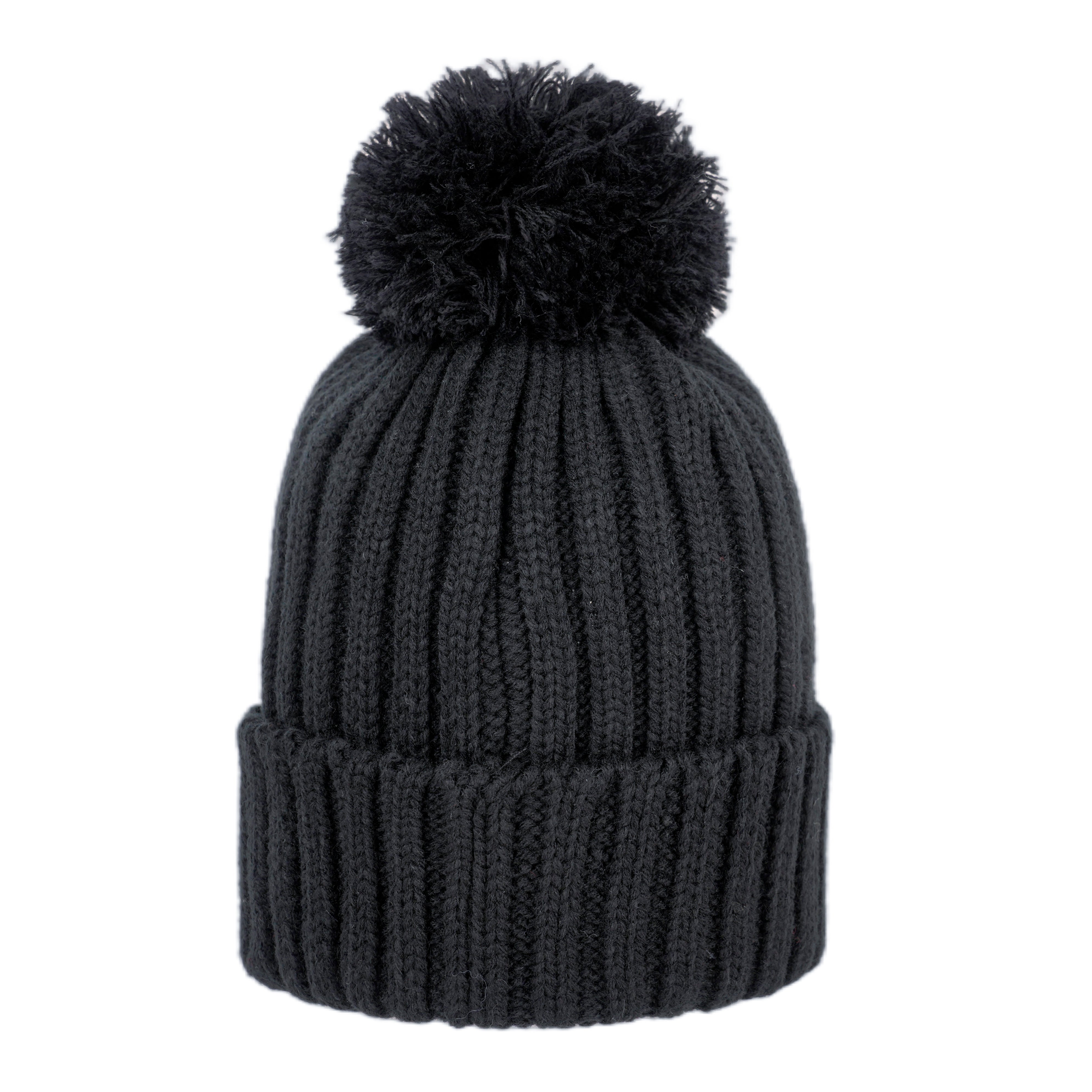 Smiley Pom Knit Beanie