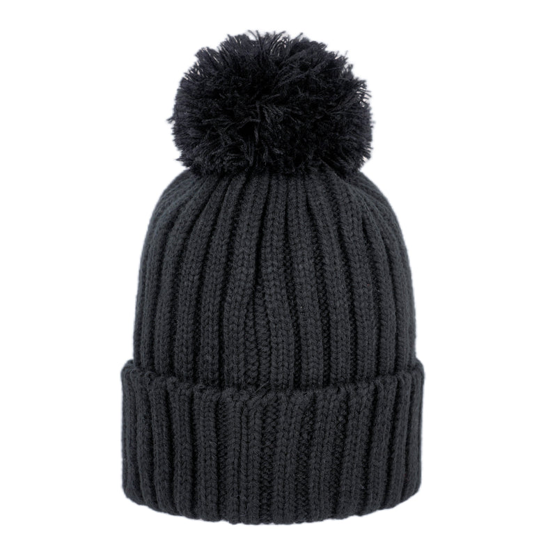 Smiley Pom Knit Beanie