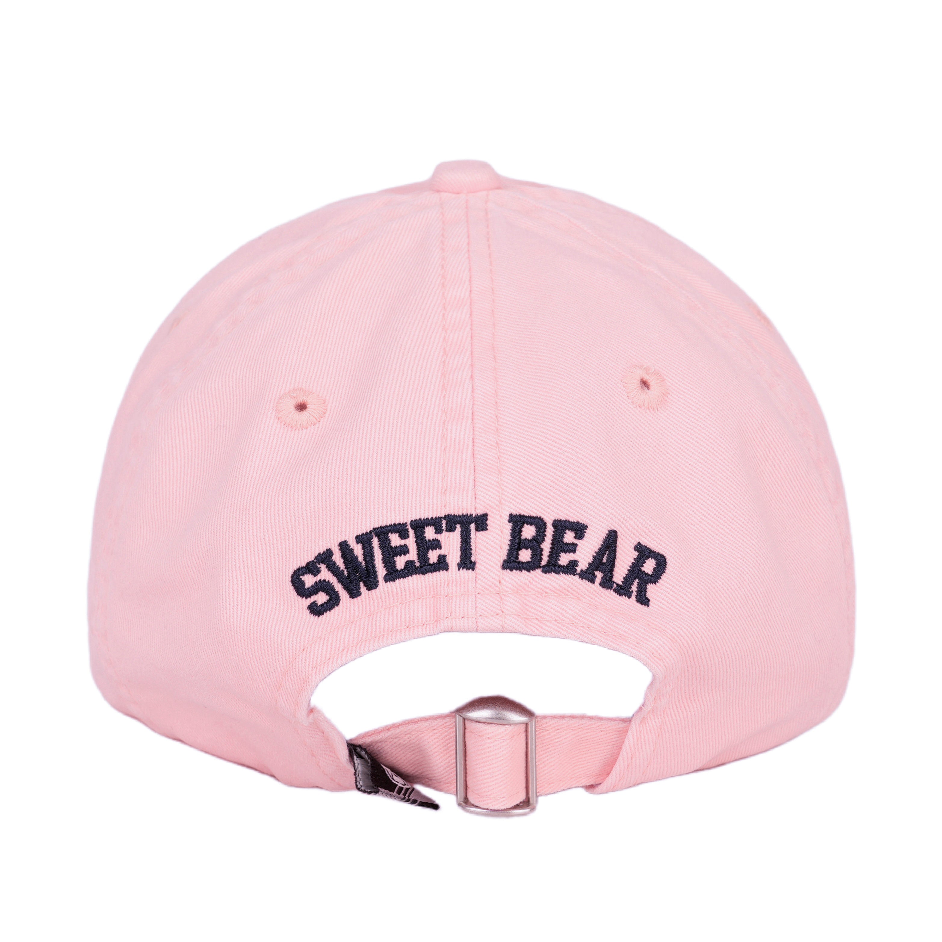 Kids Pink California Bear Embroidered Baseball Cap