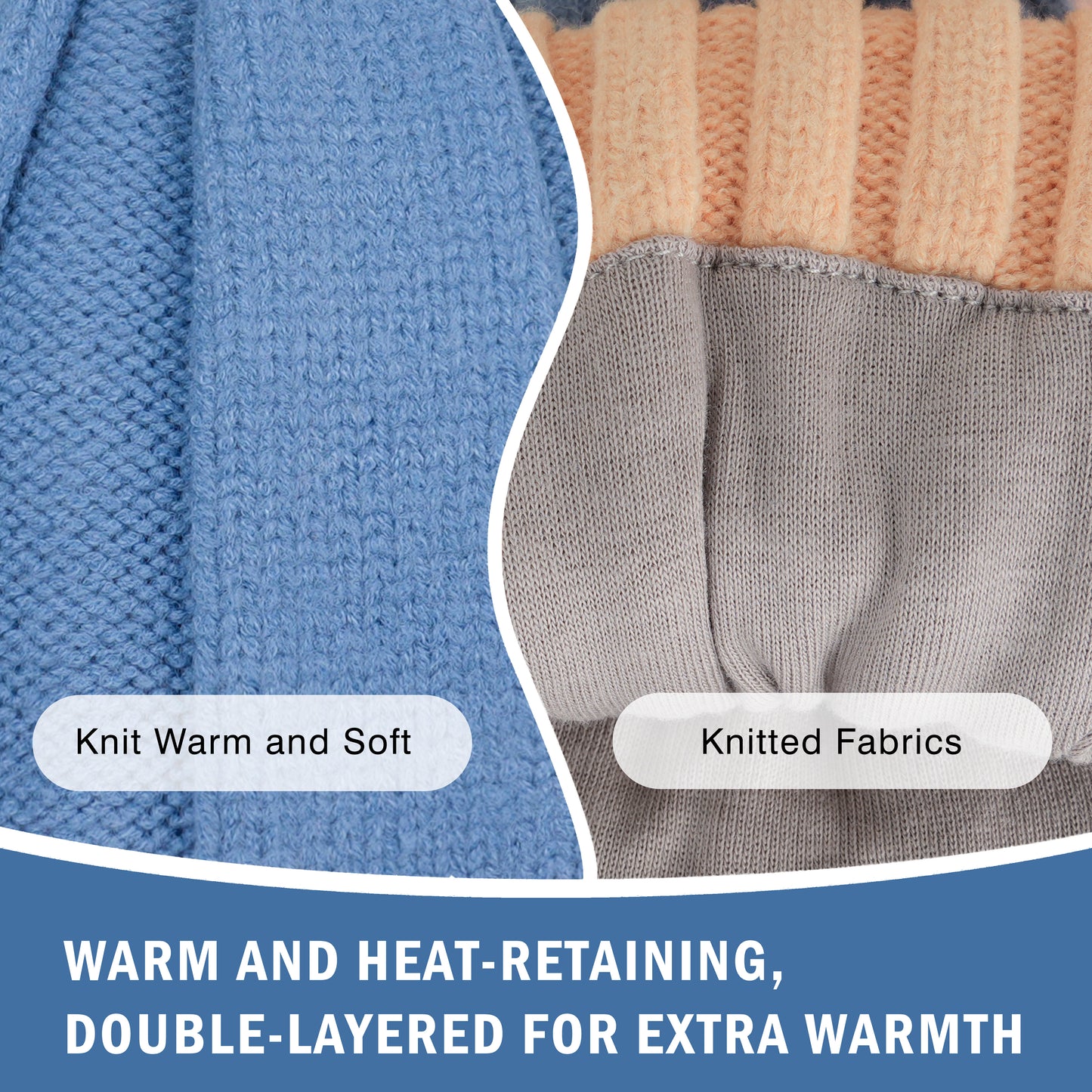 Children Knit Beanie Hat-Happy Today