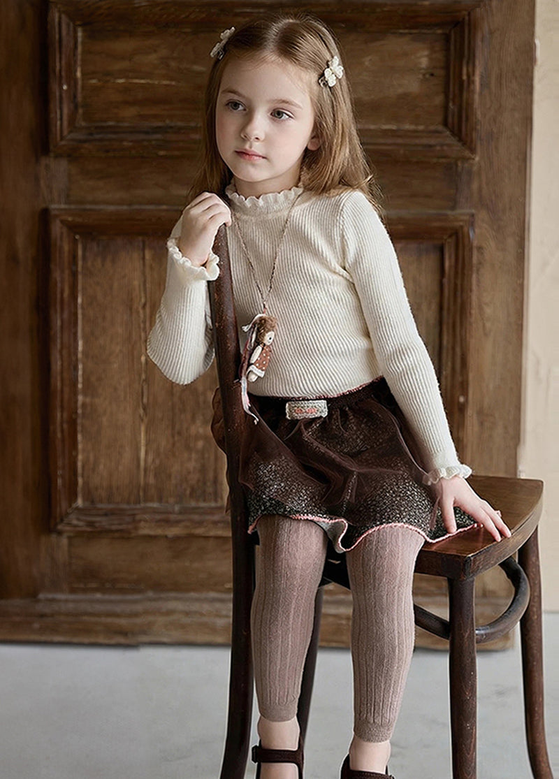 Girls Casual High-elasticity Multi-color Leggings