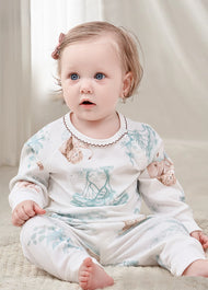 Baby Bamboo-Blend Printed Long Sleeve Lounge Set