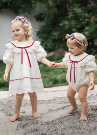 Girls Sweet Lace Ruffle Dress