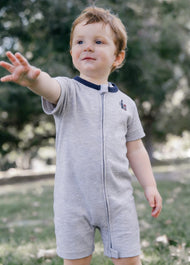 3-Pack Baby Boys Cotton Cute Printed Short-Sleeved Romper