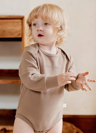 Baby Long Sleeve Ribbed Knit Romper Comfort Fit