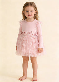 Baby Girls Cute Dreamy 3D Butterfly Tulle Princess Dress