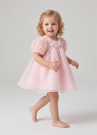 Girls Floral Tulle Party Dress