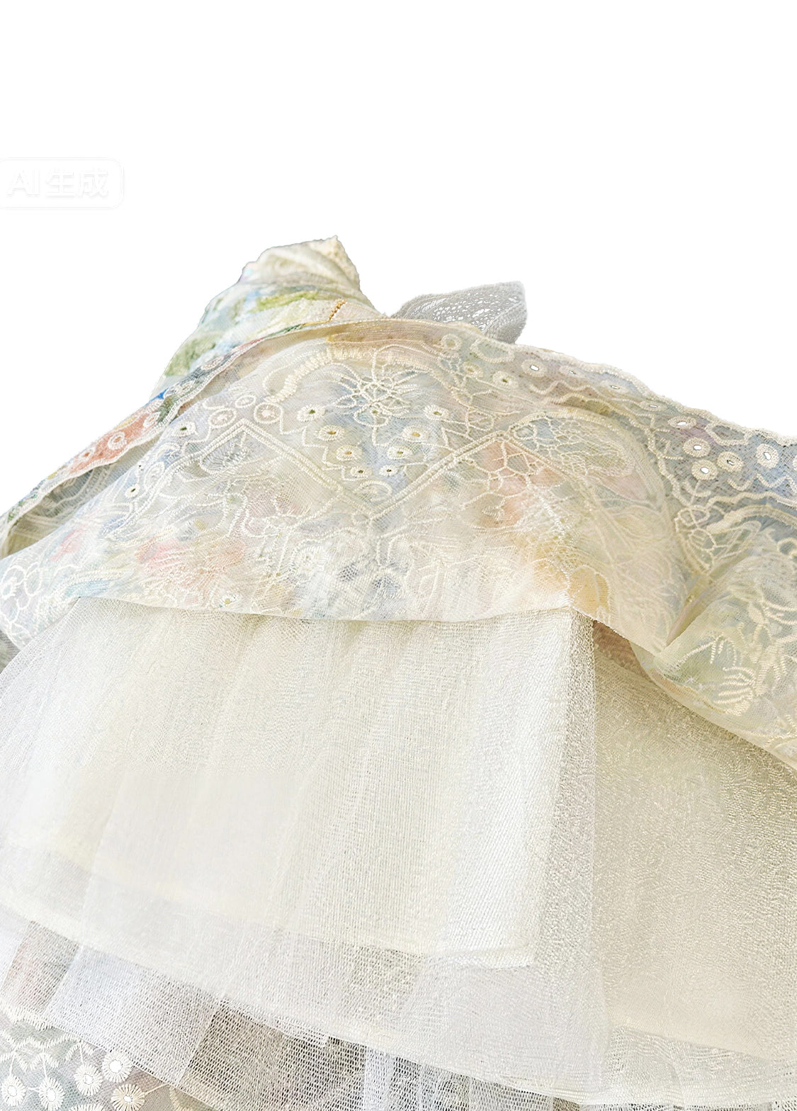 Girls' Floral Spaghetti-Strap Dress