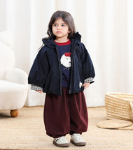 Girls Ruffle Hooded Zip Jacket