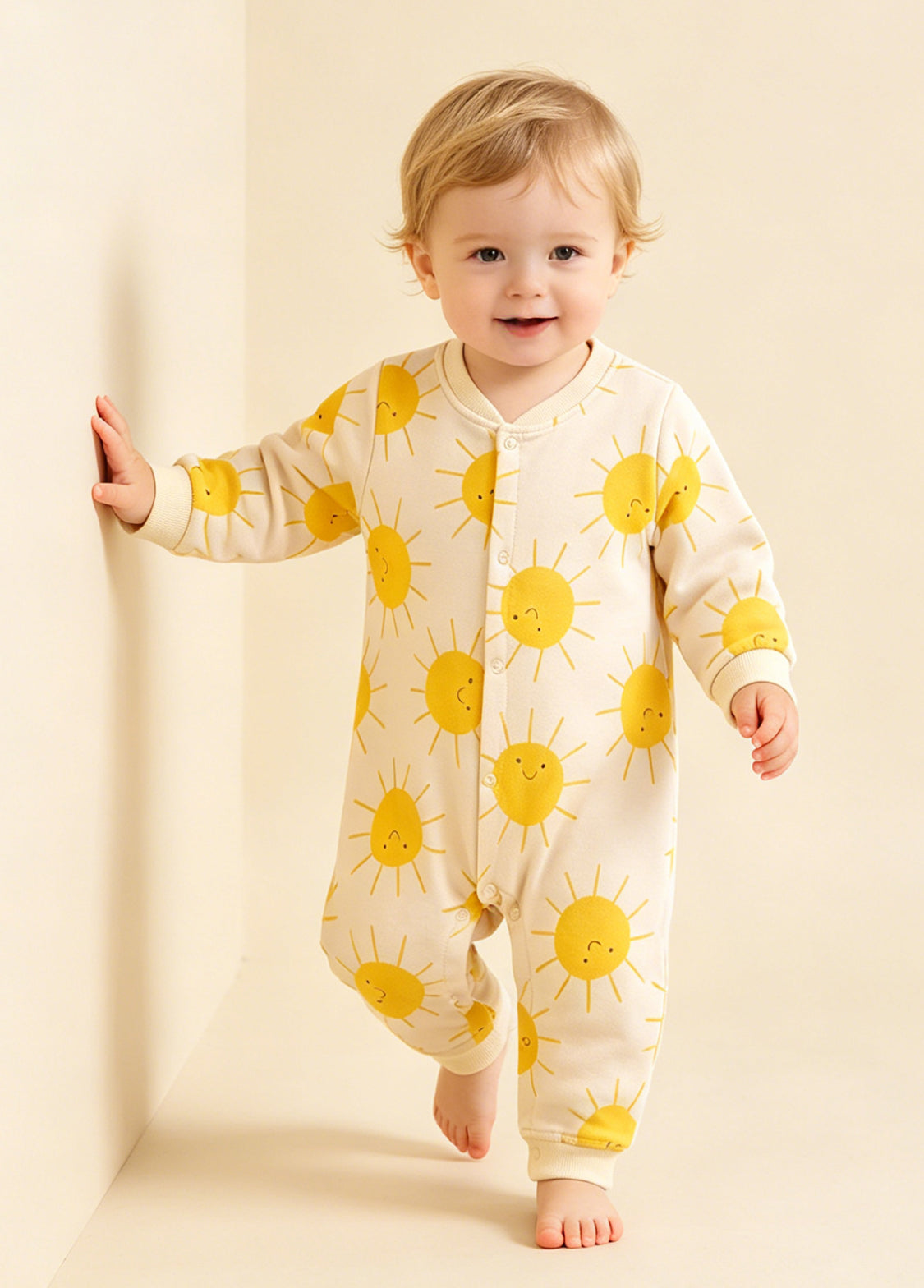 Baby Cute Cotton Printed Long-sleeved Romper