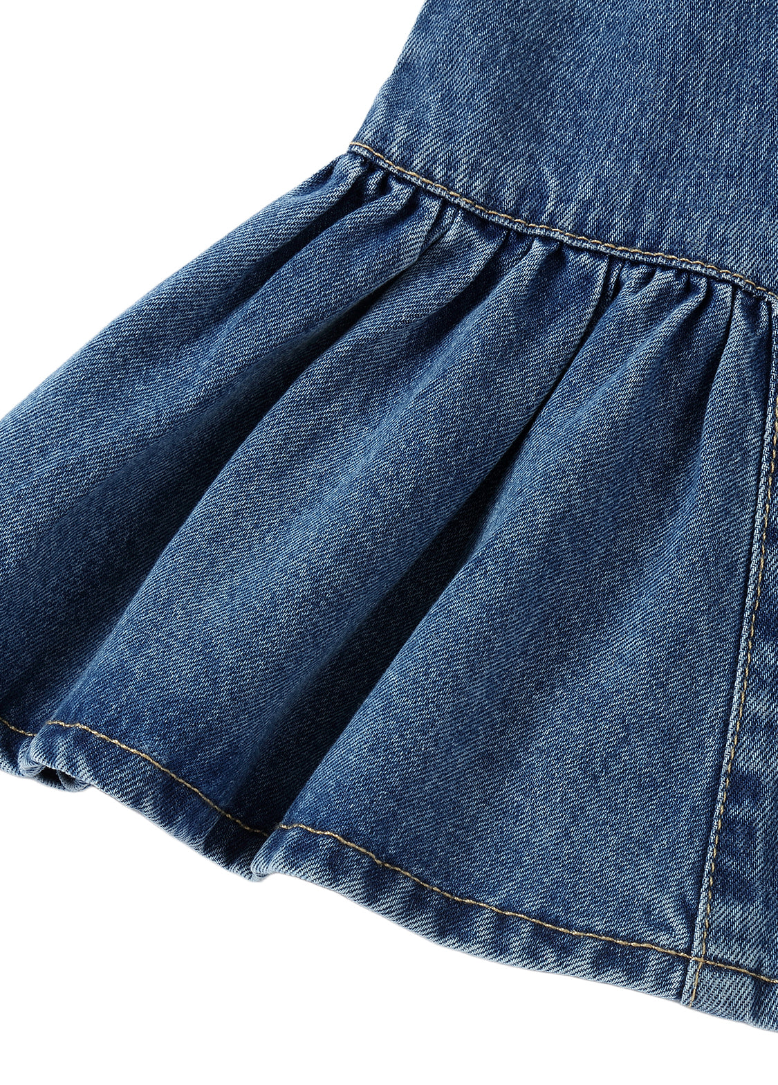 Girls Denim Sleeveless Dress