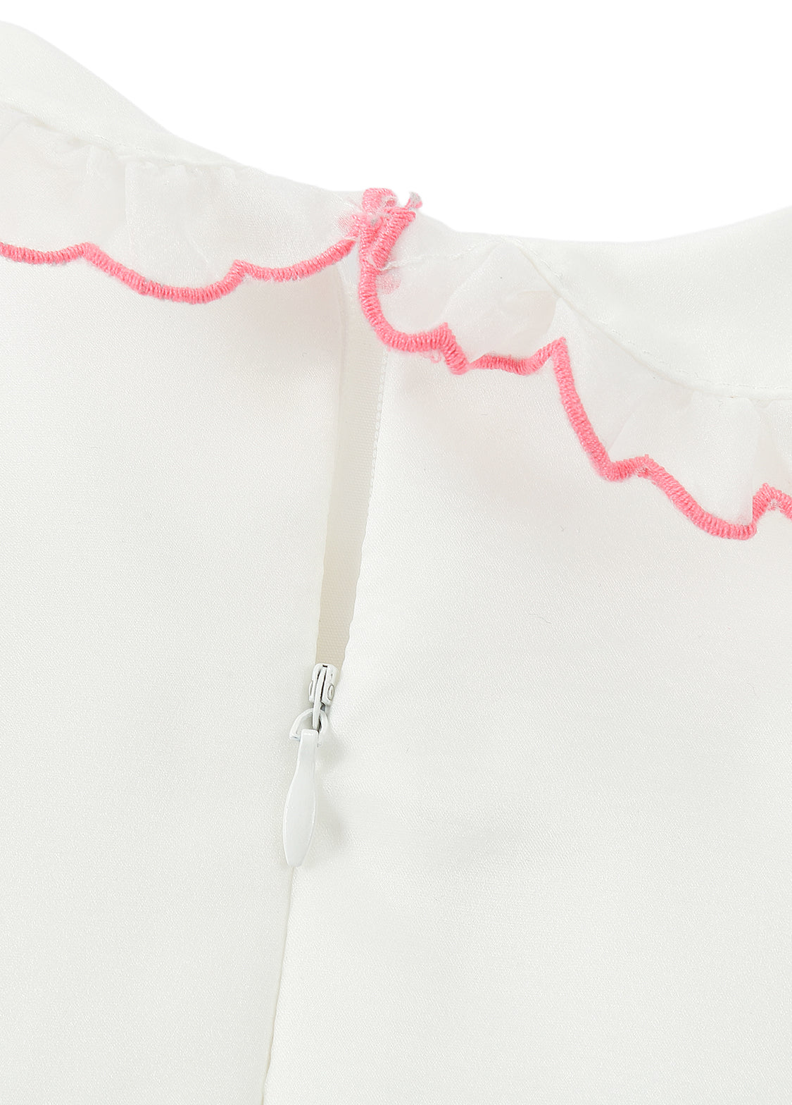 Baby Girls Sweet Embroidered Dollar Collar Chiffon Princess Dress