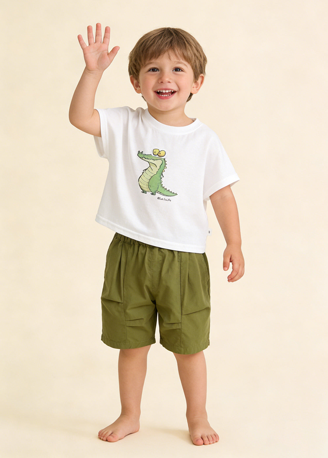 Boys Cartoon Cotton Two-Piece Set