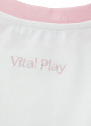 Girls Cotton Stretch Bow Summer Set