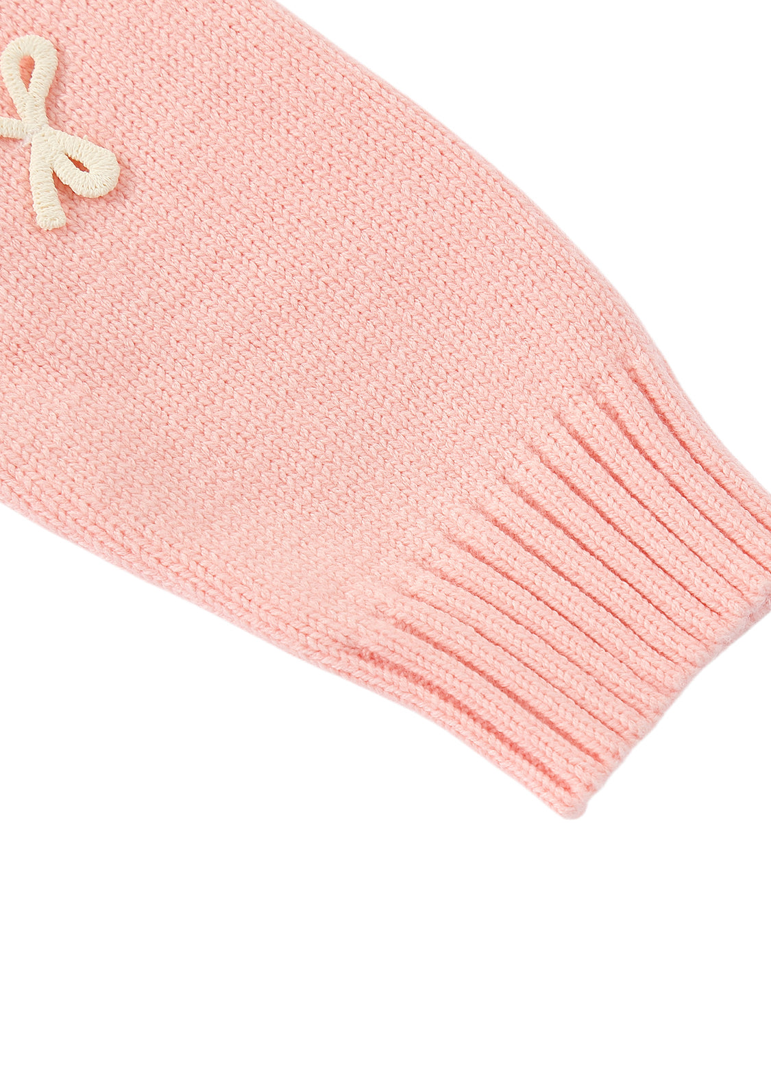 Girls Bow Knit Cardigan Sweater