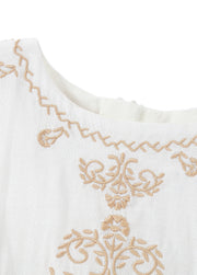 Girls Elegant Embroidered Long-sleeved Princess Dress