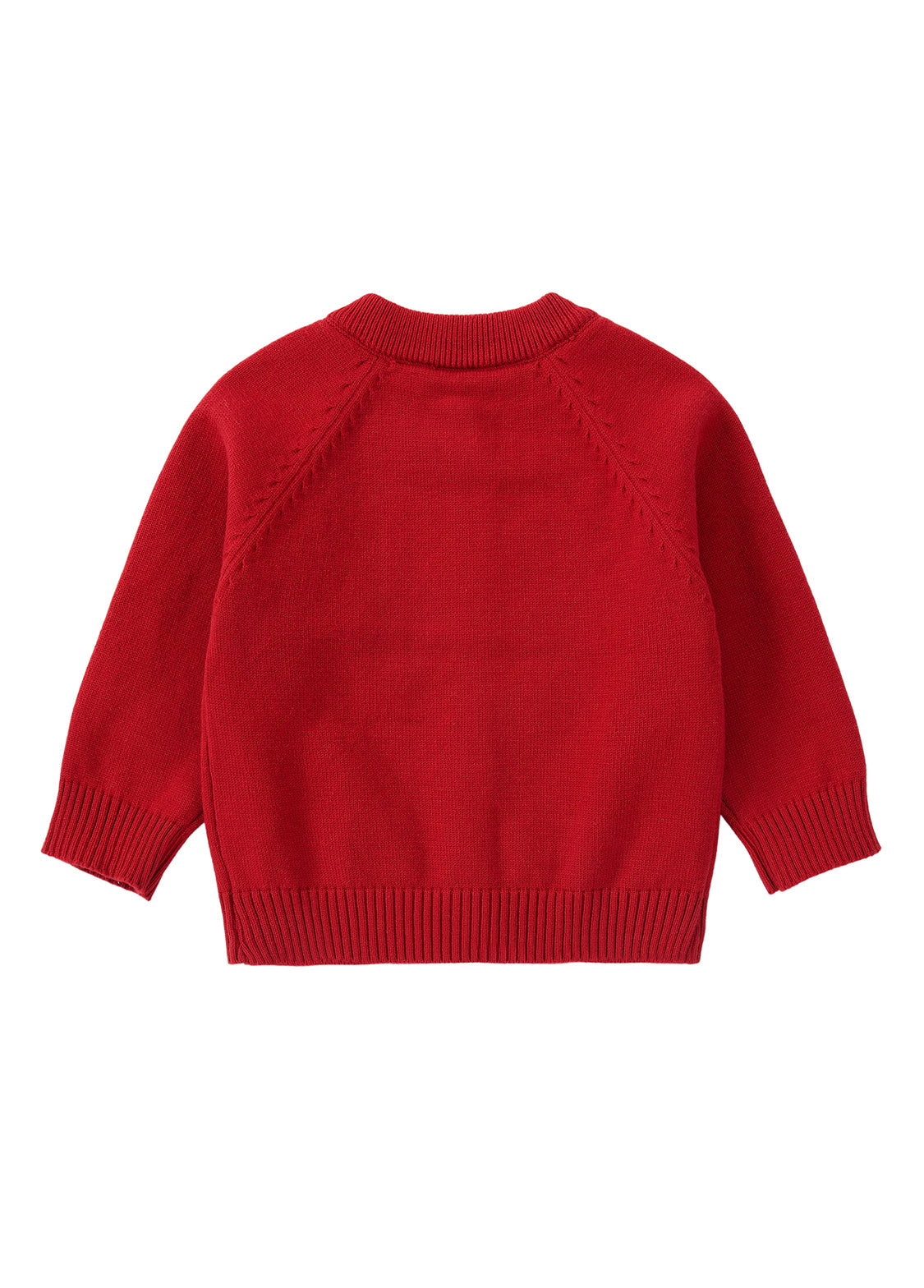 Girls Floral Knit Cardigan Sweater