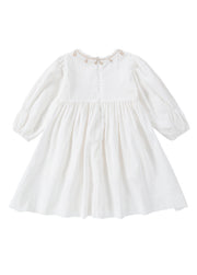 Girls Elegant Embroidered Long-sleeved Princess Dress