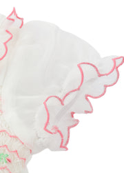 Baby Girls Sweet Embroidered Dollar Collar Chiffon Princess Dress