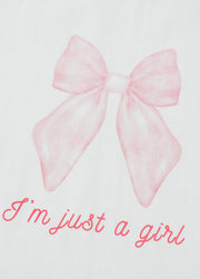 Girls Cotton Stretch Bow Summer Set