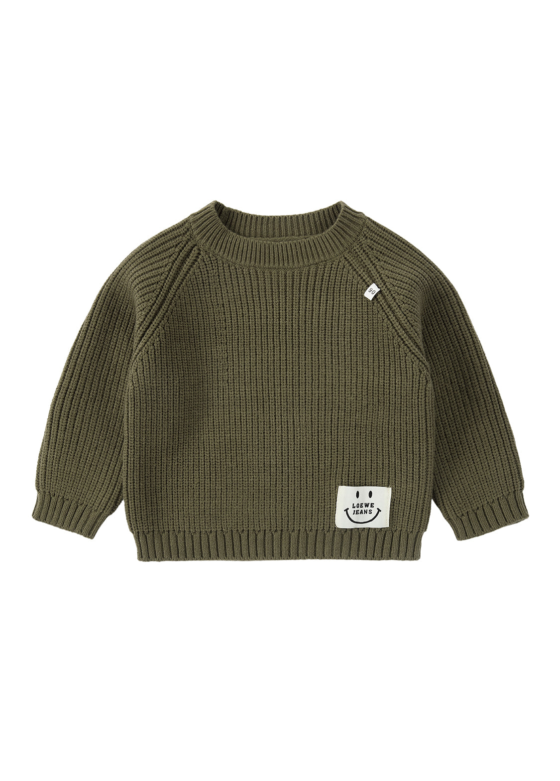Kids Ribbed Knit Sweater Long Sleeve