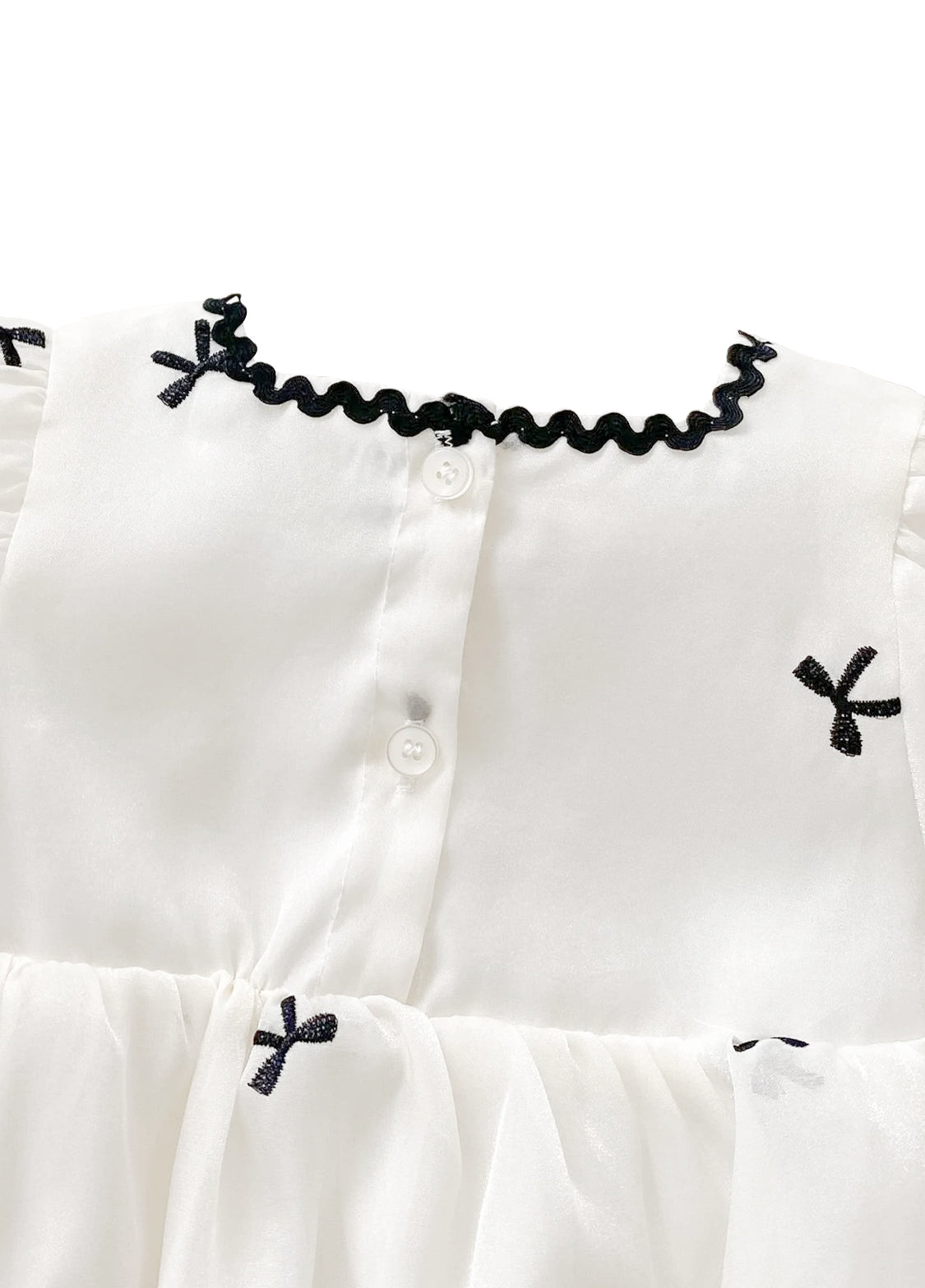 Girl Soft Cotton Bow Detail Dress