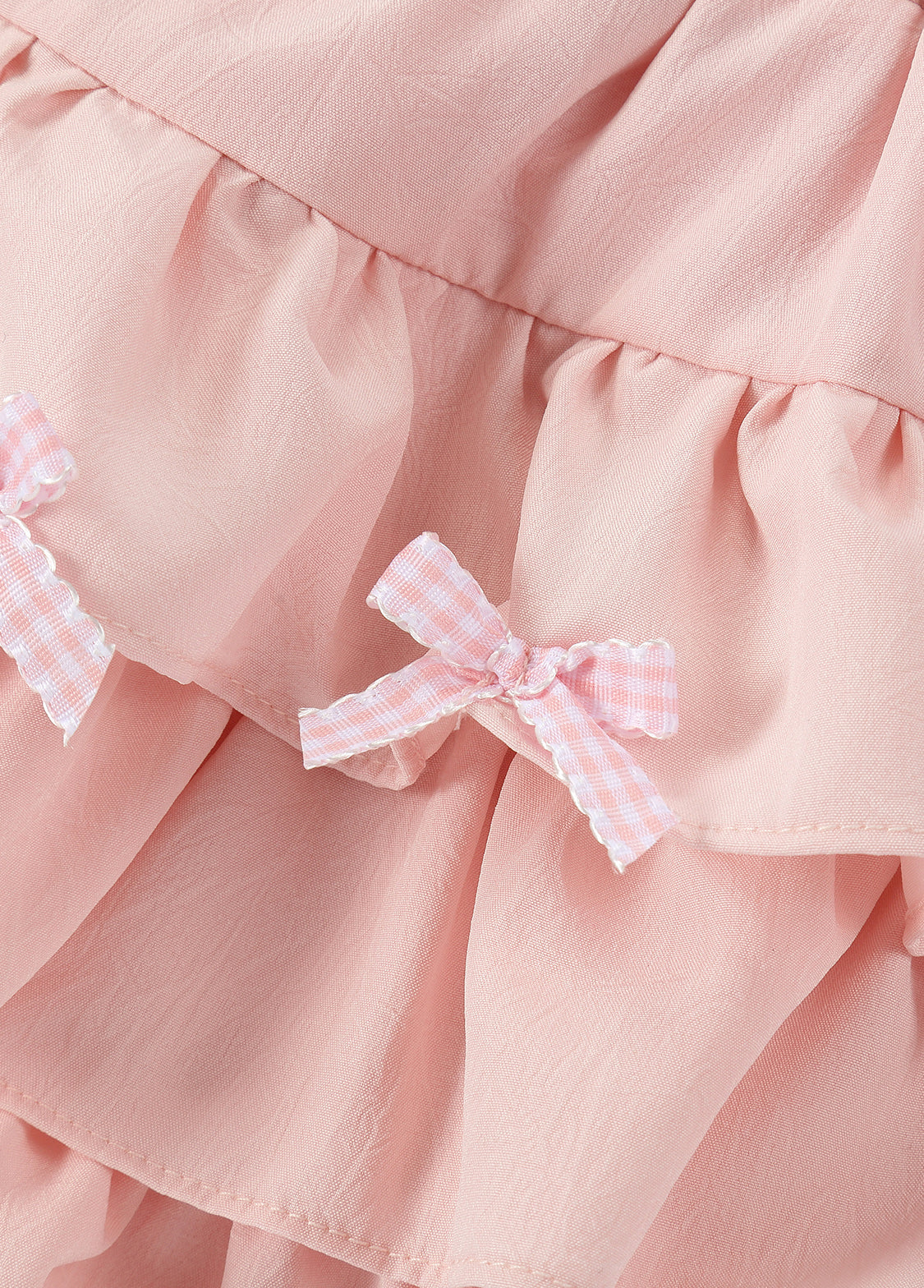 Girls Cotton Bow Two-Piece Set