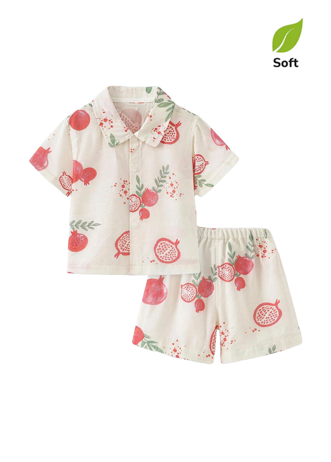 Baby Girl's Bamboo-Cotton Summer Two-Piece Set — Lightweight, Breathable, and Printed